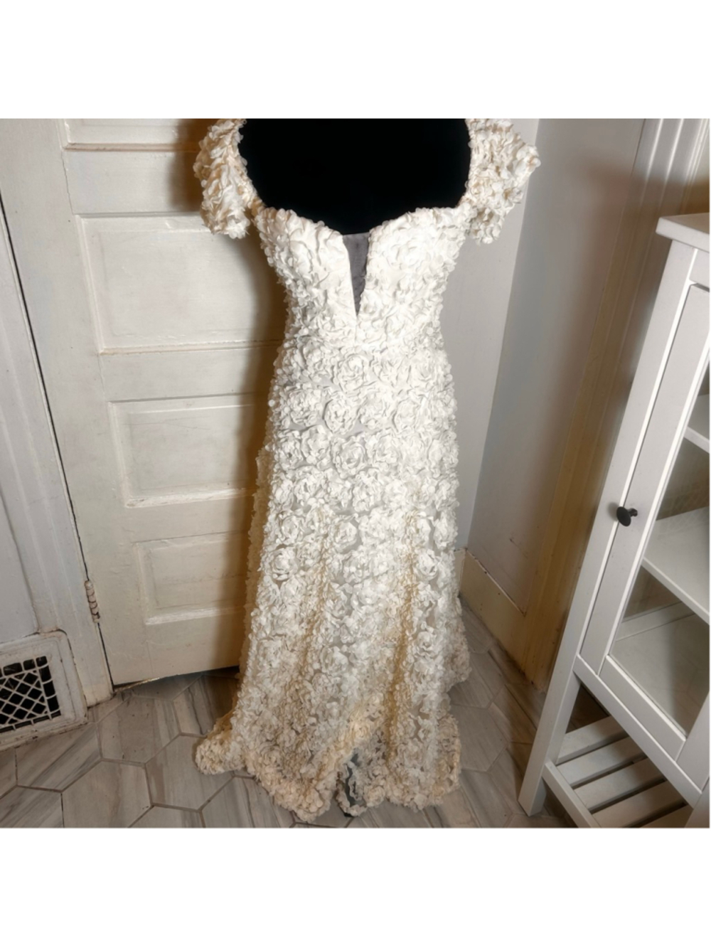 Faeriesty White Roselle Maxi Gown S Fairy Wedding Cosplay Romantic Ethereal